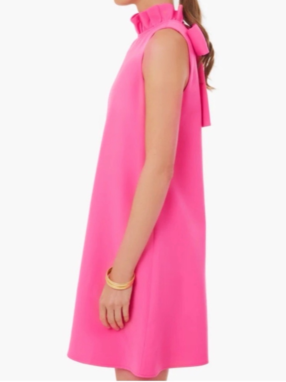 Tuckernuck Hot Pink BLYTHE Dress Size S with Bow - Picture 3 of 9